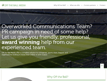 Tablet Screenshot of offtheballmedia.com